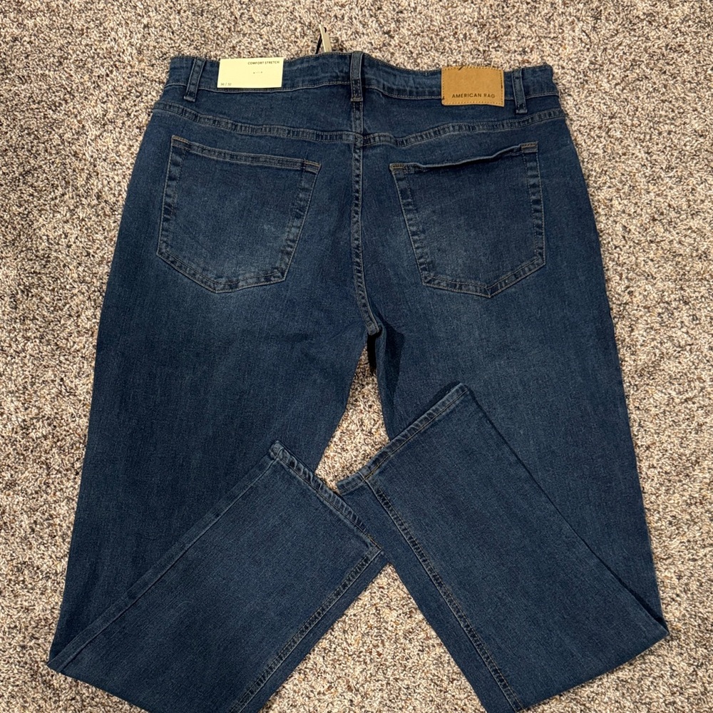 American Rag Men's Dark Indigo Slim-Straight Jeans